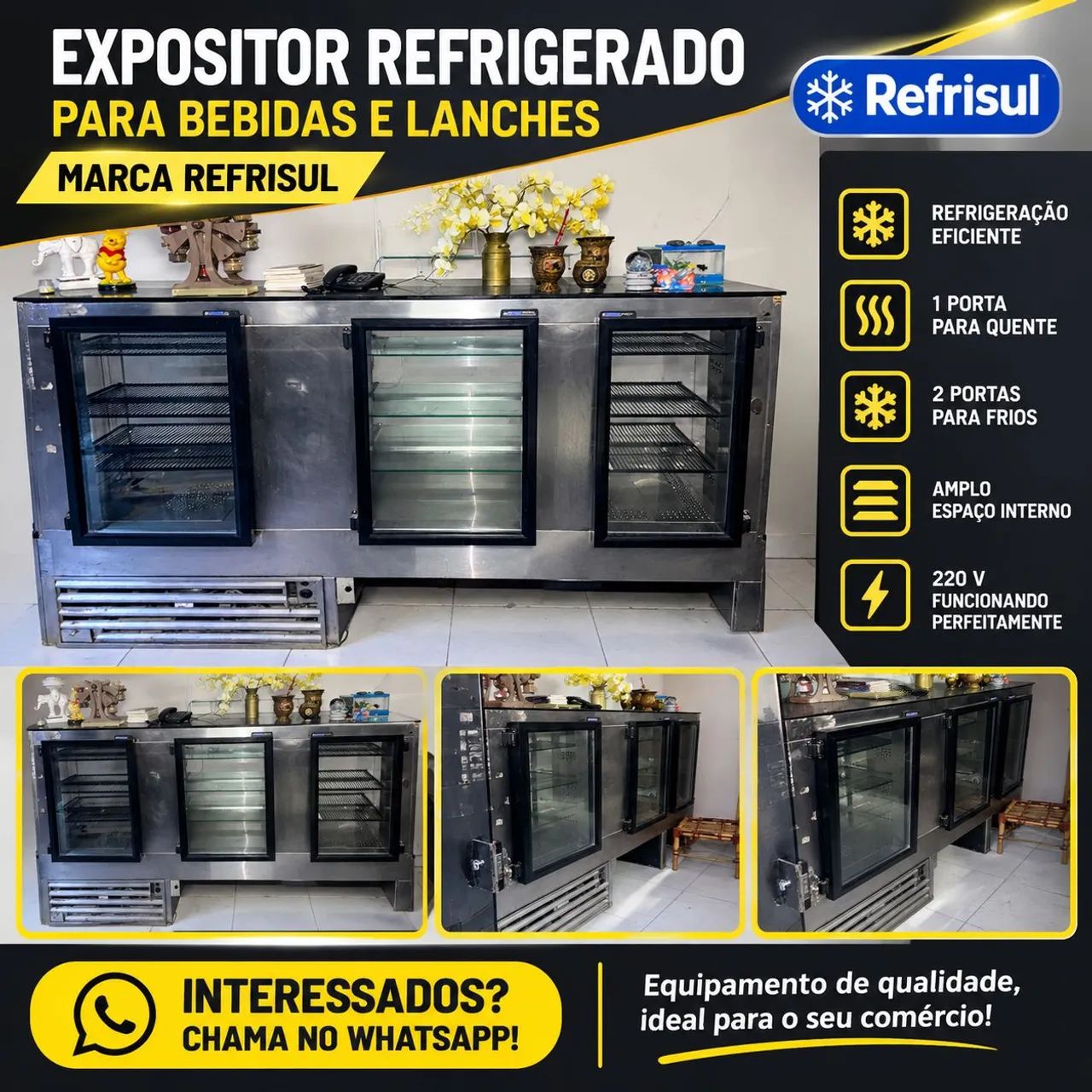 Expositor de frios e salgados