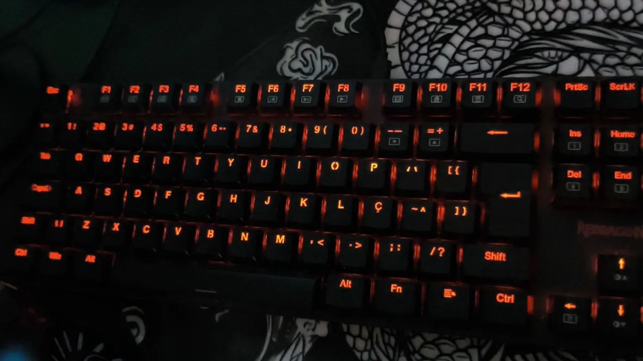 Kit mouse e teclado redragom mecânico 