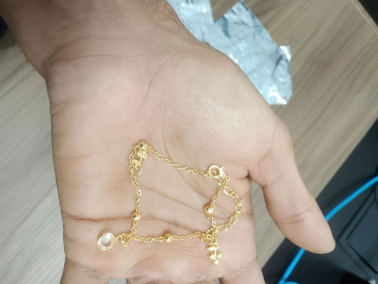 Pulseira de Zircônia Banhada a Ouro  - Foto 2