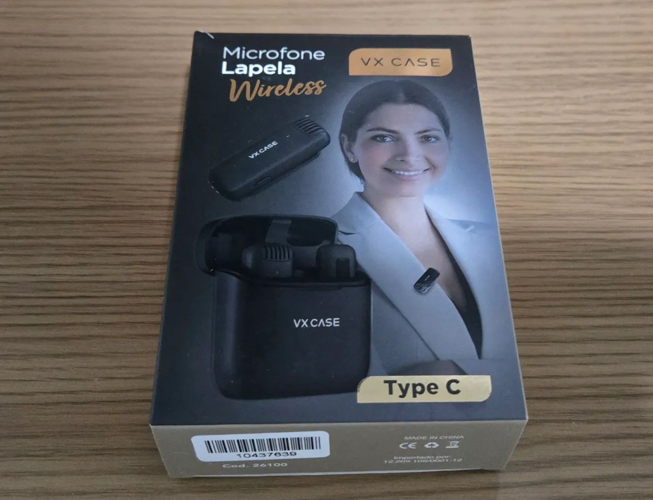 Microfone de Lapela Wireless VX Case