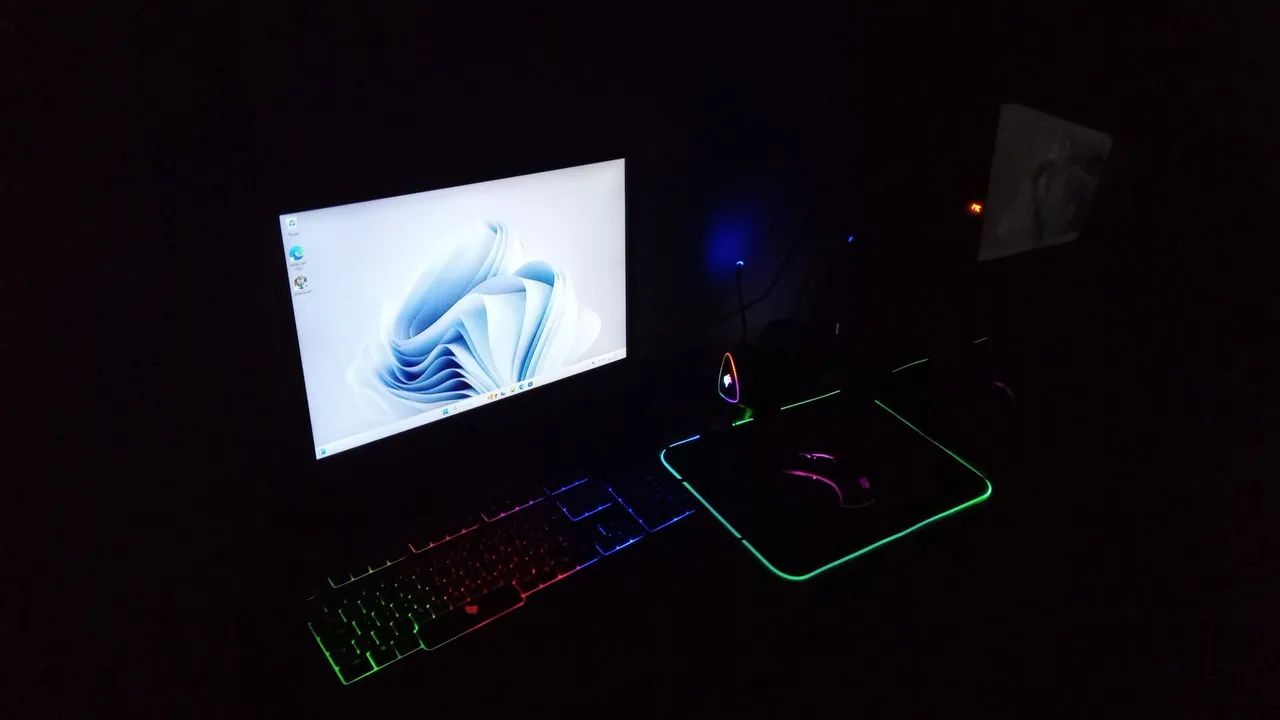  PC Gamer - Ryzen 5 5600g. placa/vídeo 4GB - RAM 16GB. SSD 480GB+ 256GB Fonte 500W Mancer - Foto 3