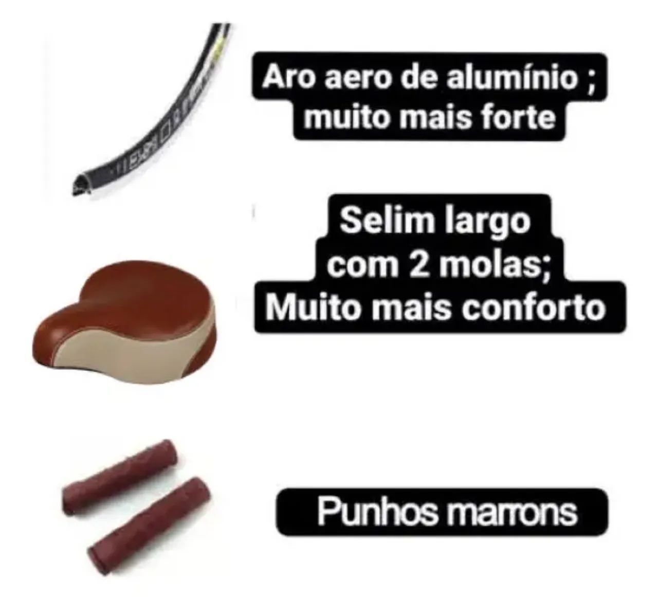 Bicicleta com 2 cadeirinhas - Foto 4
