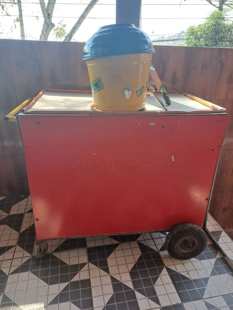 Carrinho de Água de Coco Completo + Garrafão / Barrica Térmica - Foto 5