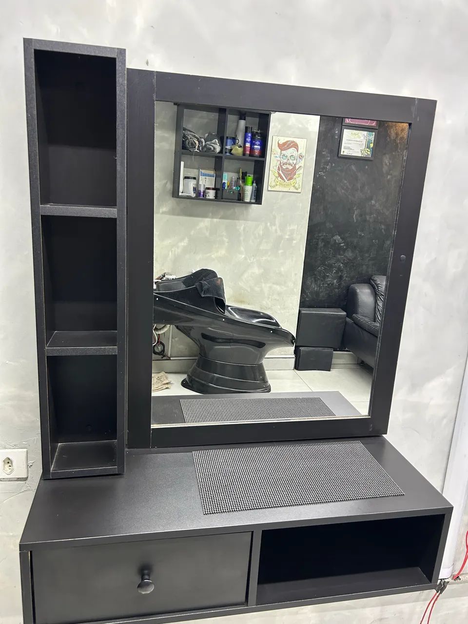 Bancada barbearia ,cabeleireiro 