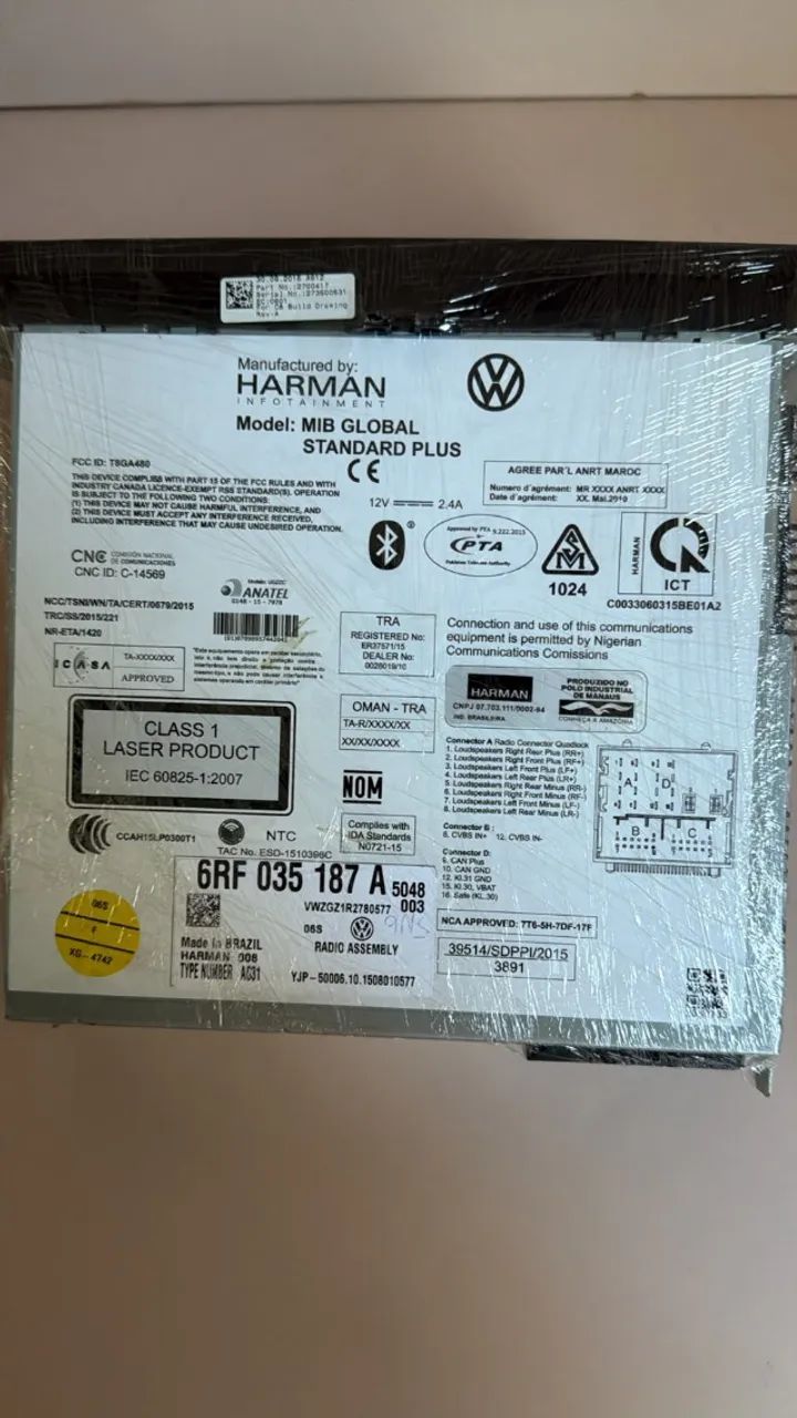 Central Multimídia Original Volkswagen CrossFox/Fox 2016 - Foto 3