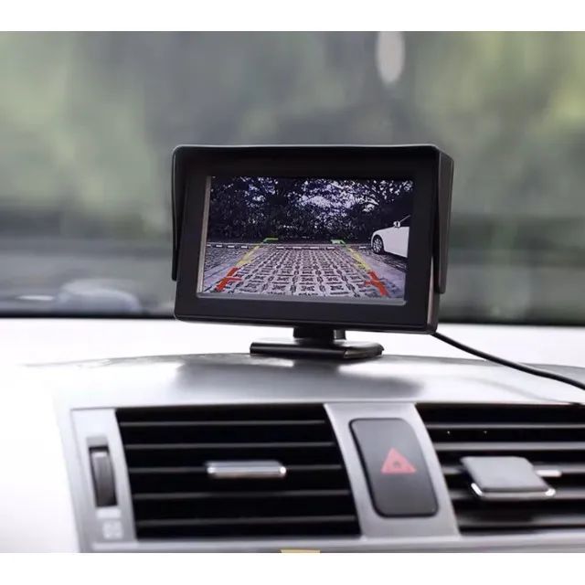 Tela LCD 4,3 Polegadas com Camera de Ré