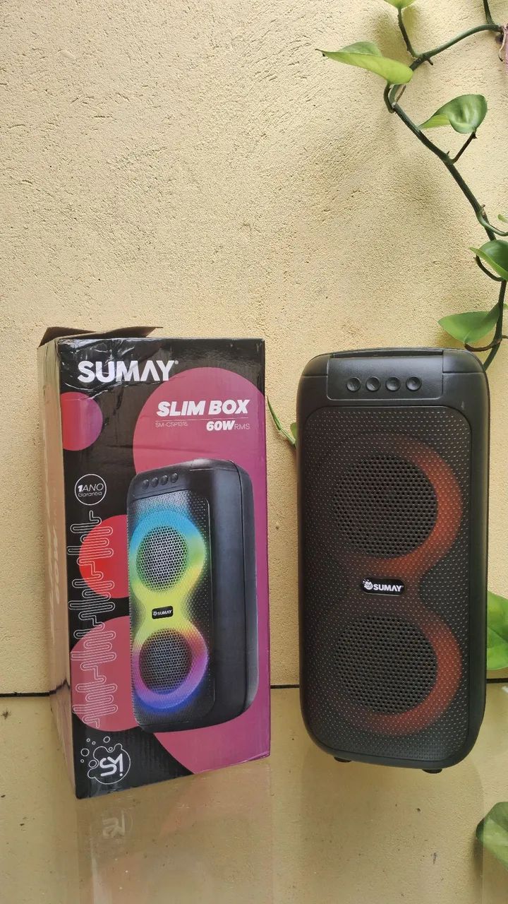 CAIXA DE SOM SUMAY SLIM BOX 60W - Foto 2