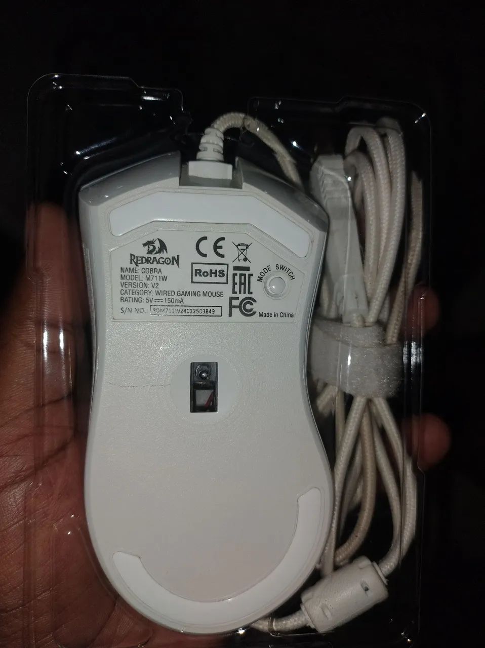 Mouse redragon cobra m711w v2 branco  - Foto 4