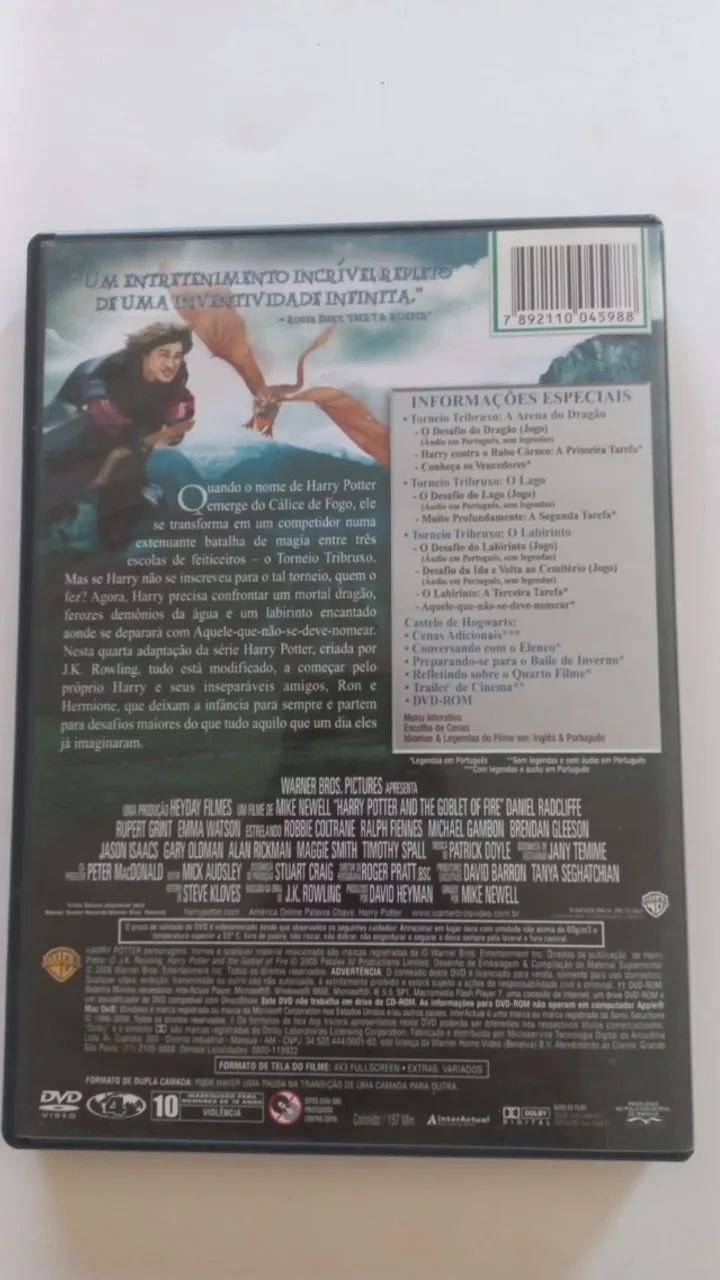 Harry Potter e o calice de fogo - dvd duplo - Foto 3