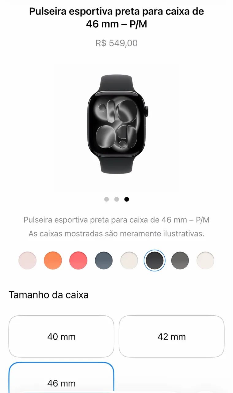 Pulseira Original Apple Watch Tam M - Foto 2