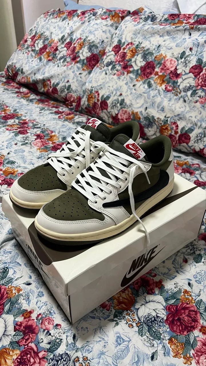 Nike air Jordan 1 Travis Scott Olive Green - Foto 3