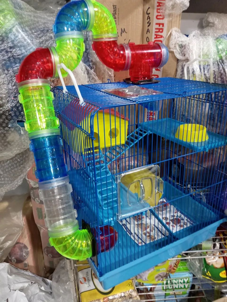 Gaiolas com tubos para hamster e roedores  - Foto 2