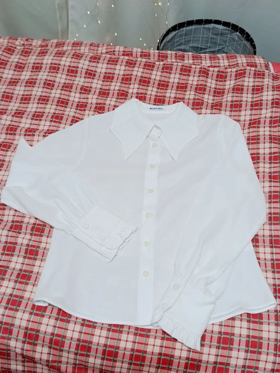 Bat Collar Blouse Moi-même-Moitié - Foto 3