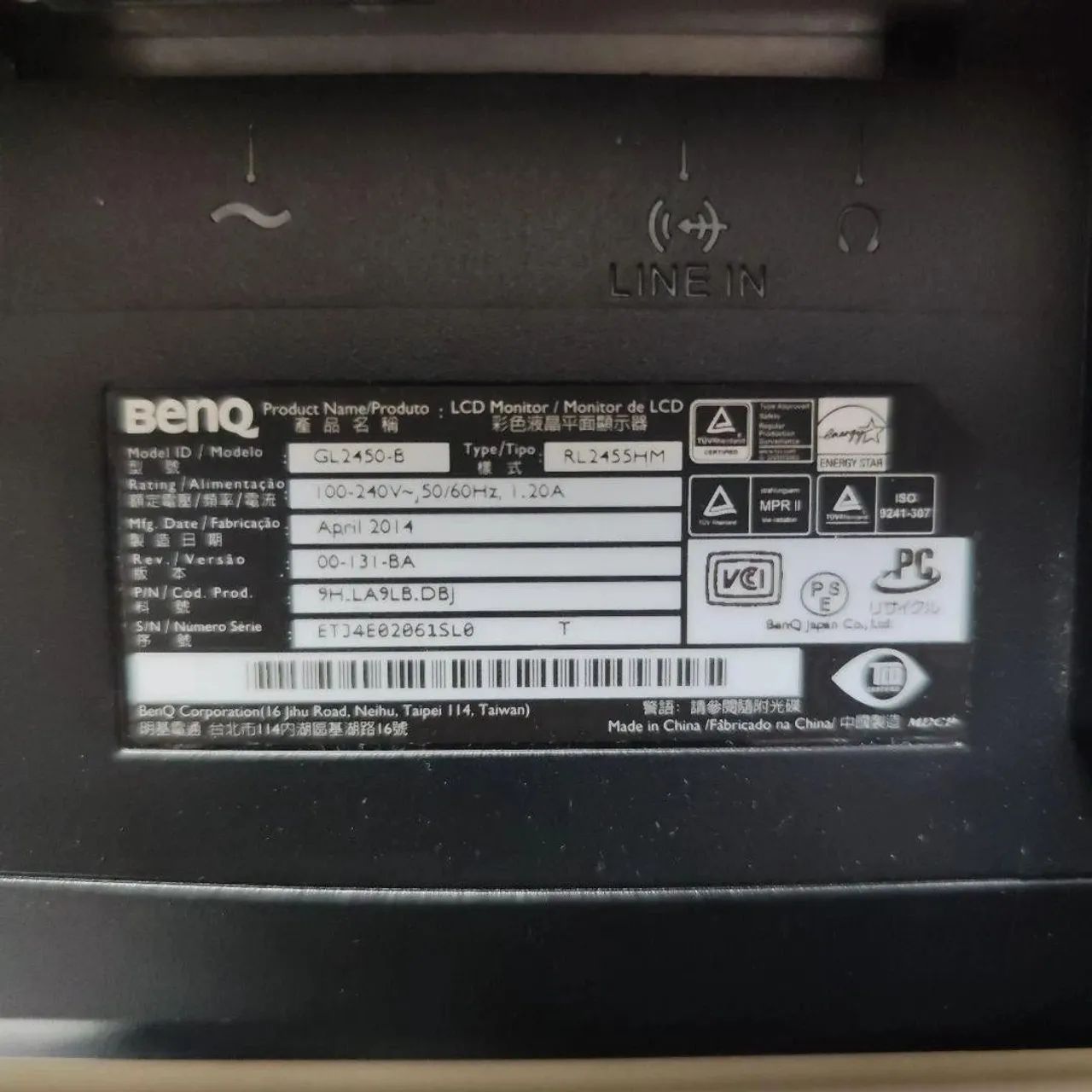 Monitor Benq GL2450-B Full HD 24" - Foto 3