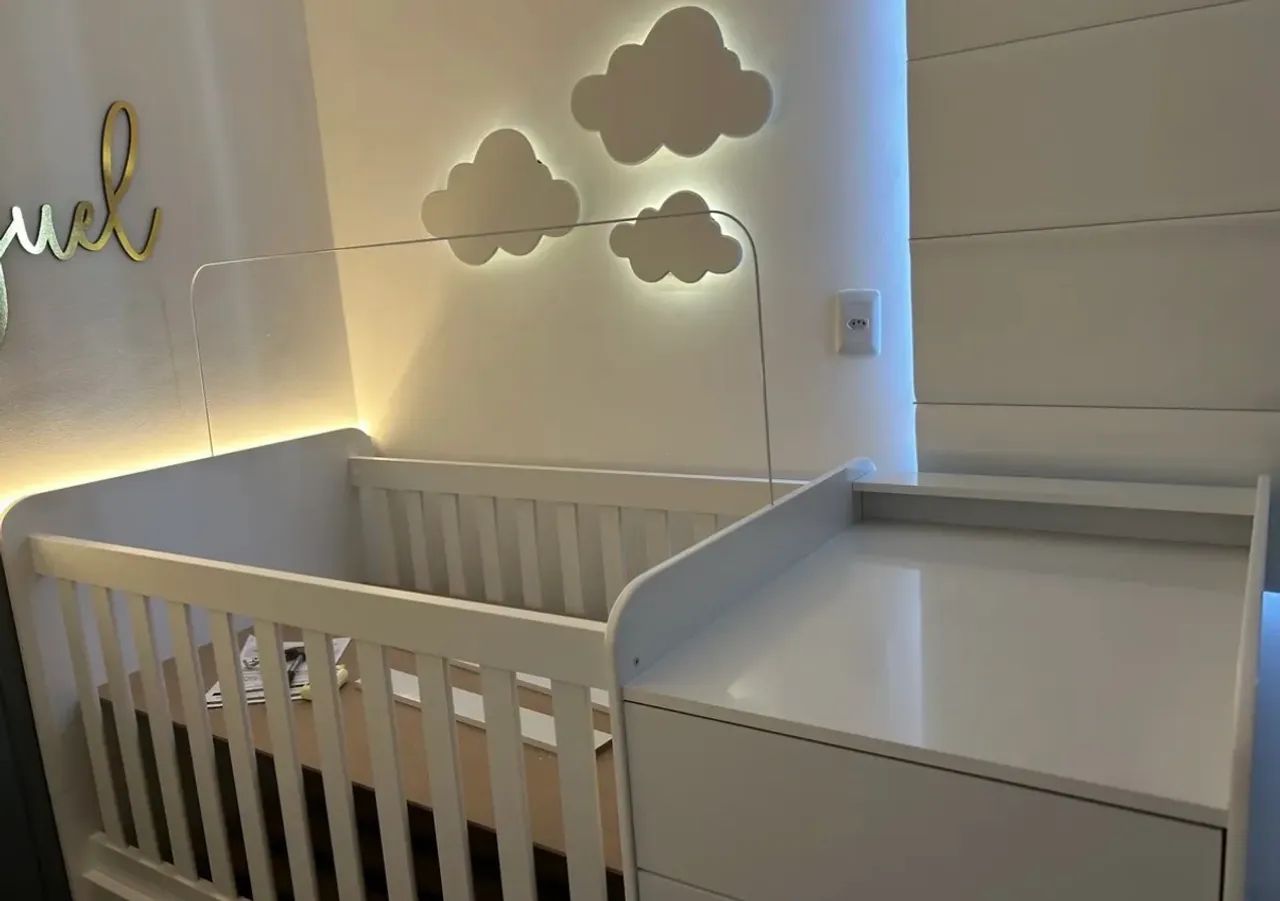 Berço multifuncional com cama e cômoda  - Foto 3