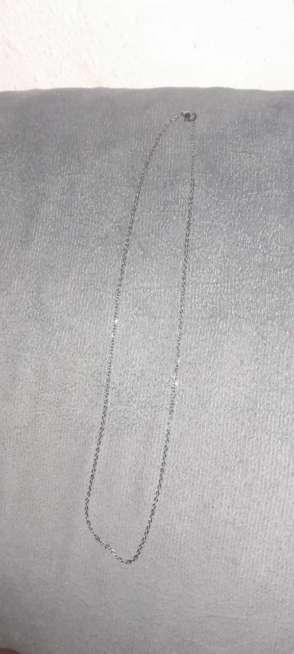 Correntinha prata masculina - Foto 2