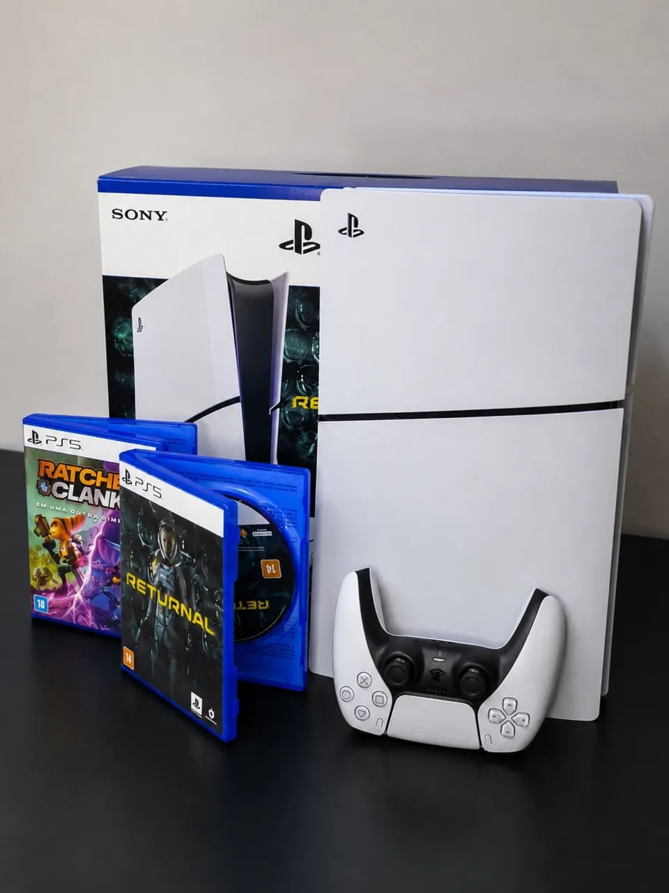 PS5 Slim com Leitor de Disco - Completo - Foto 2