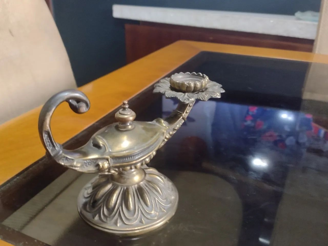 Antiguidade rara toda em bronze  - Foto 4