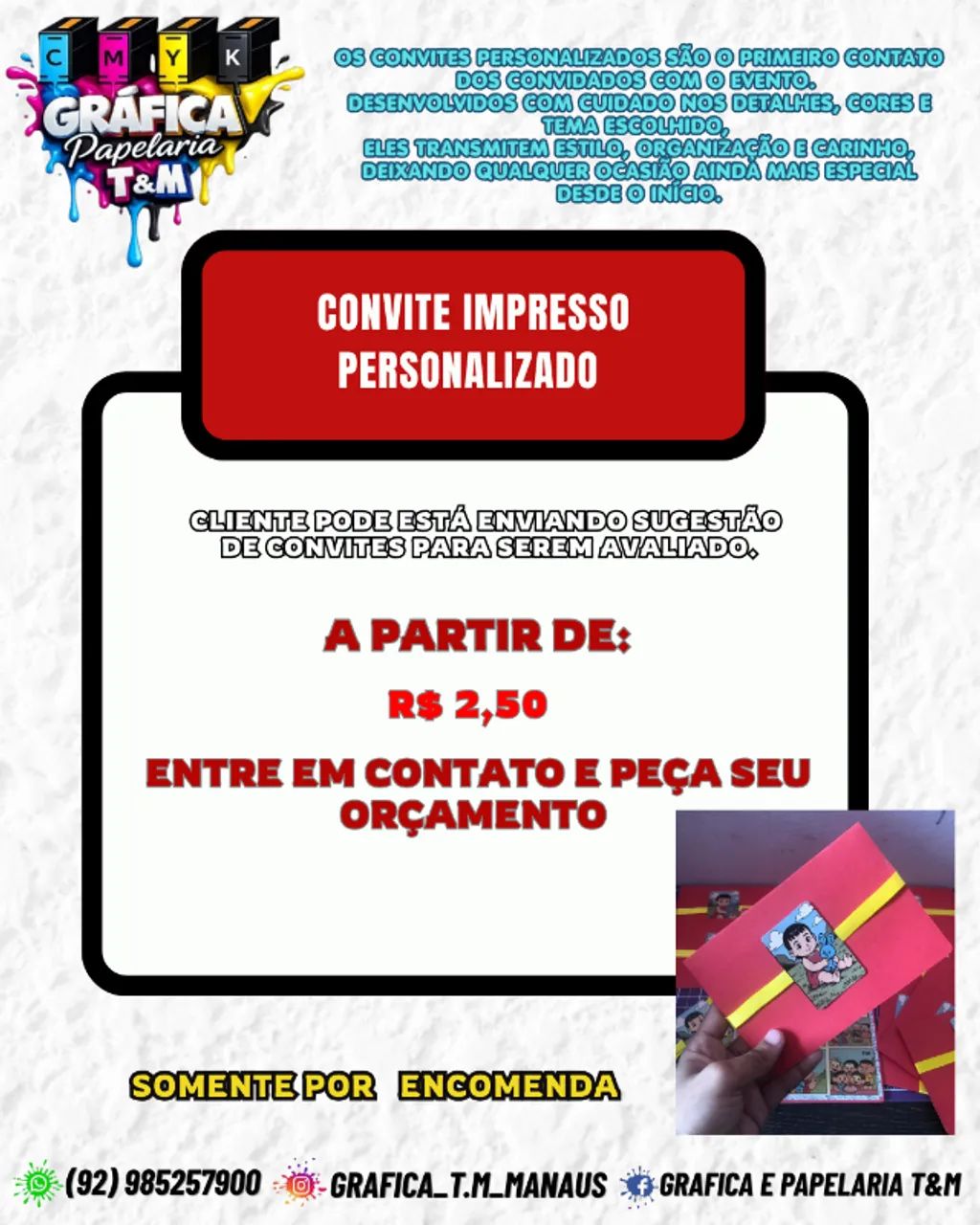 convites impressos personalizados 