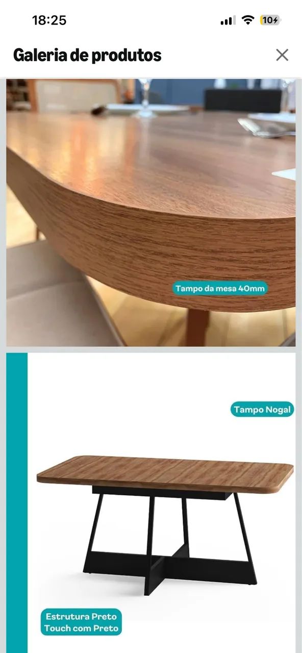 Mesa com 6 cadeiras NOVA - Foto 3