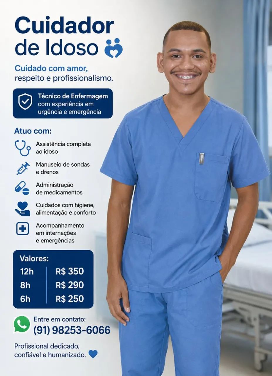 Cuidador de idoso (Técnico de Enfermagem)
