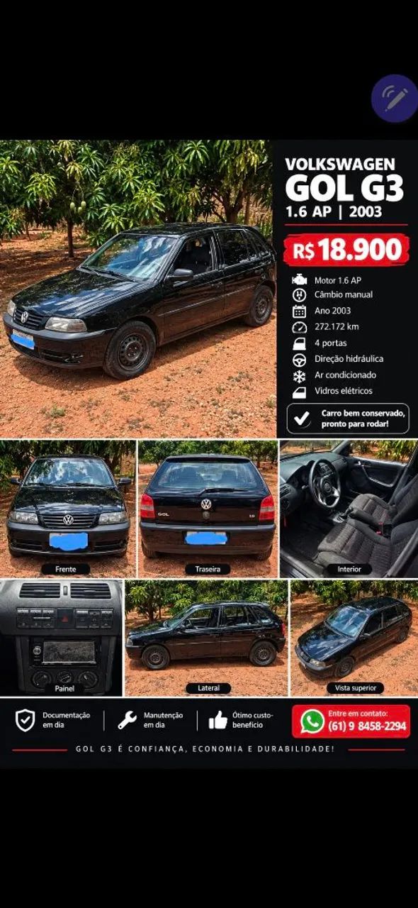 Volkswagen Gol City 1.6 MI 8V 2P 2003