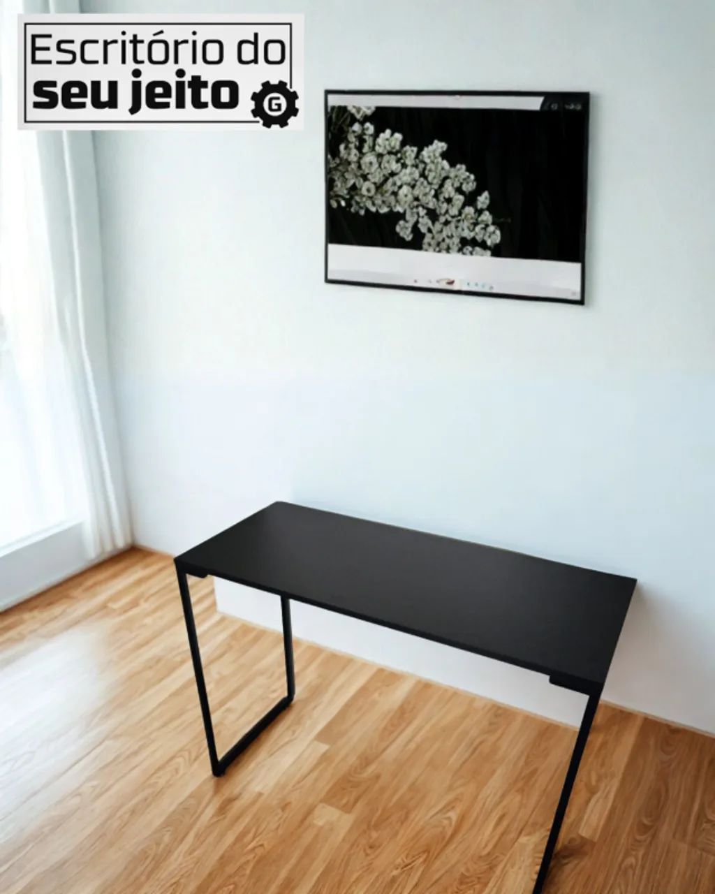 Mesa de Estudo Industrial NOVA Escritório Multiuso para Notebook Computador Escrivaninha - Foto 2