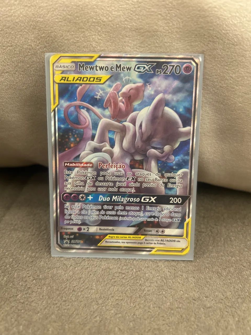 Mewtwo e Mew GX SM191
