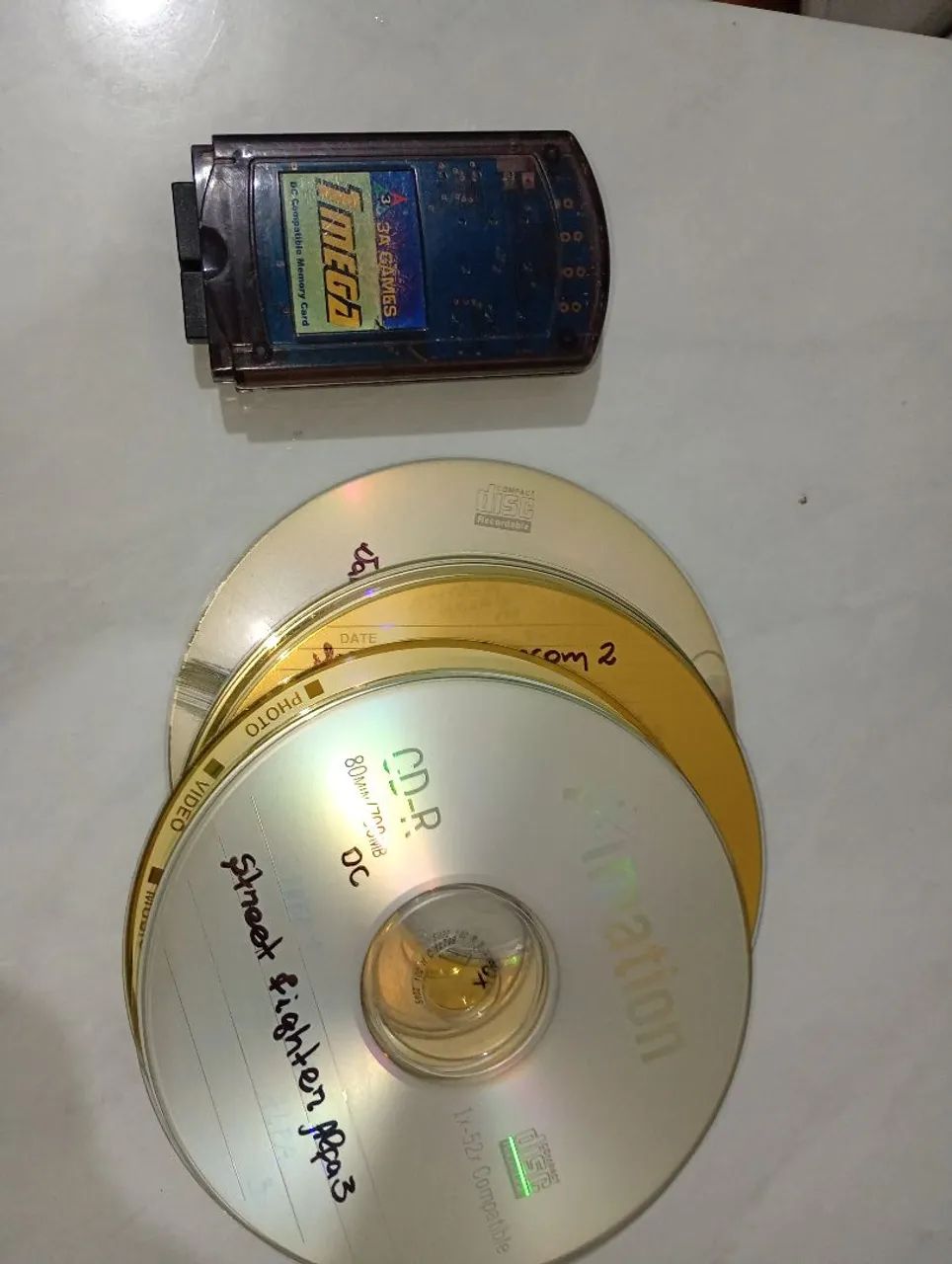 Memory card e jogos Dreamcast 