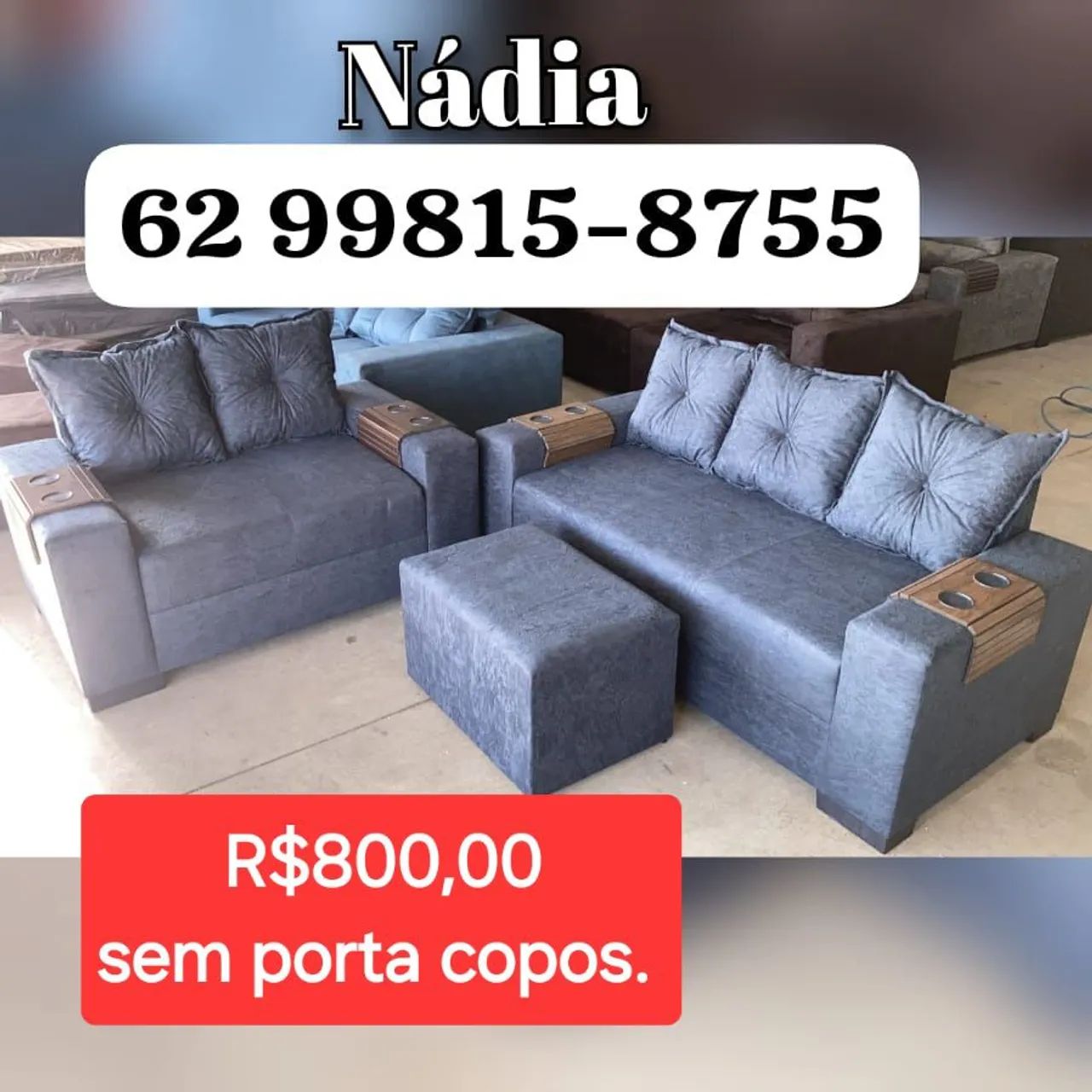 SOFÁ DIRETO DA FÁBRICA JOGO 2X3 LUGARES 
