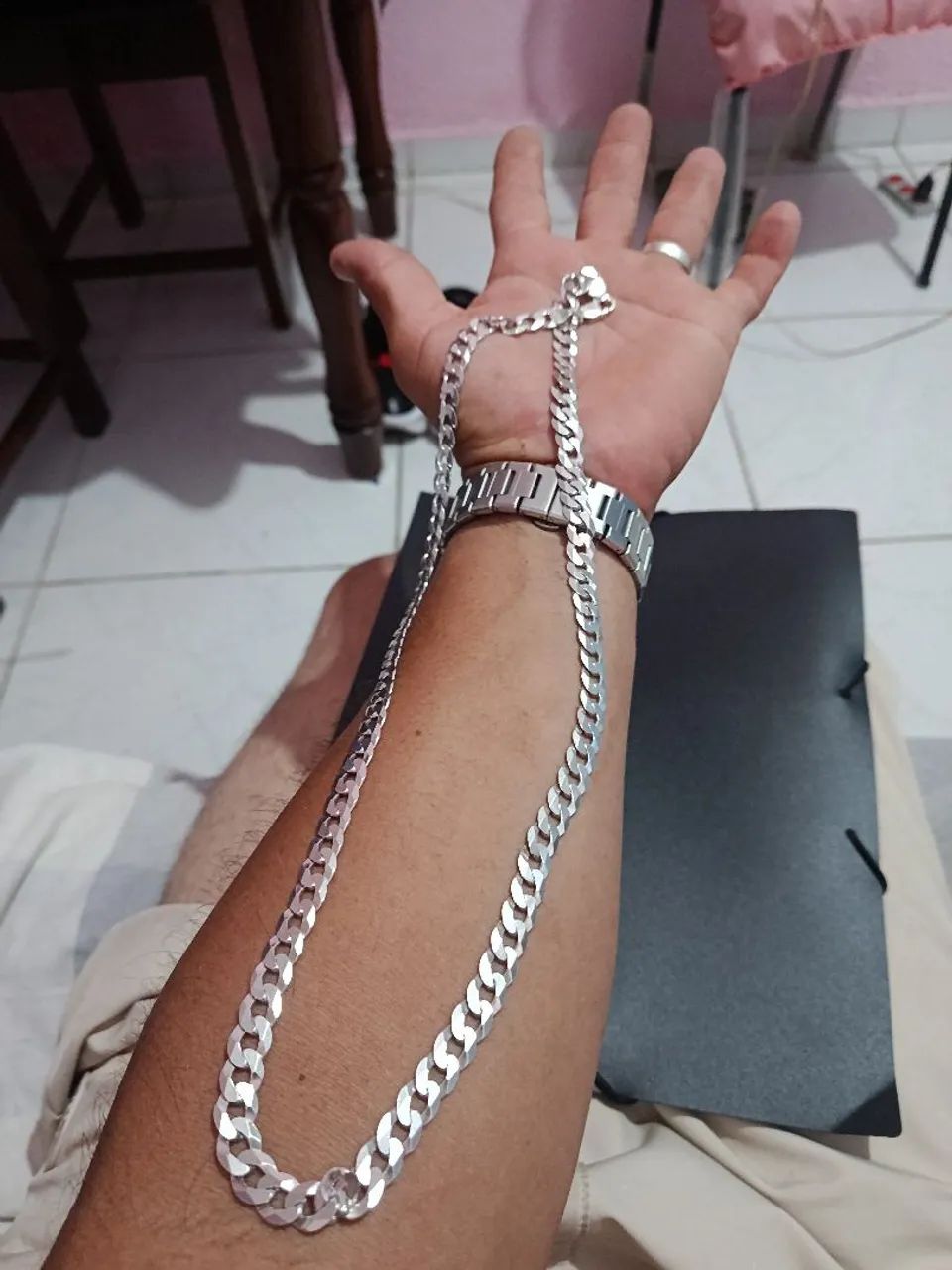 Cordão prata 925 - Foto 2