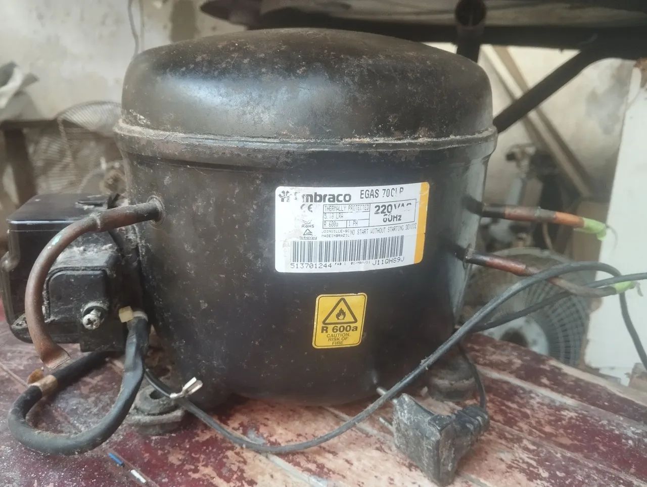 motor de geladeira duplex
