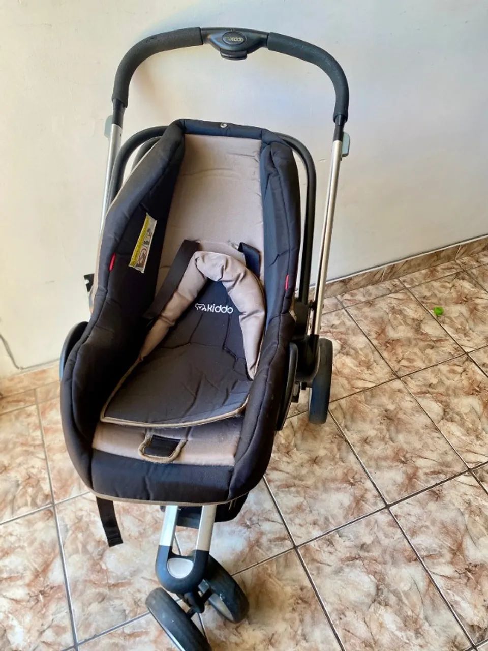 Kit Carrinho moisés + Bebê Conforto KIDDO  - Foto 4