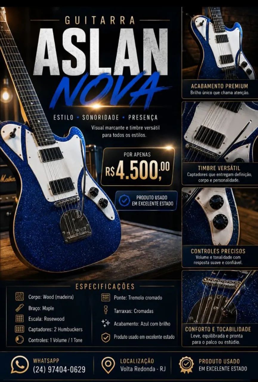 Guitarra Aslan Nôva