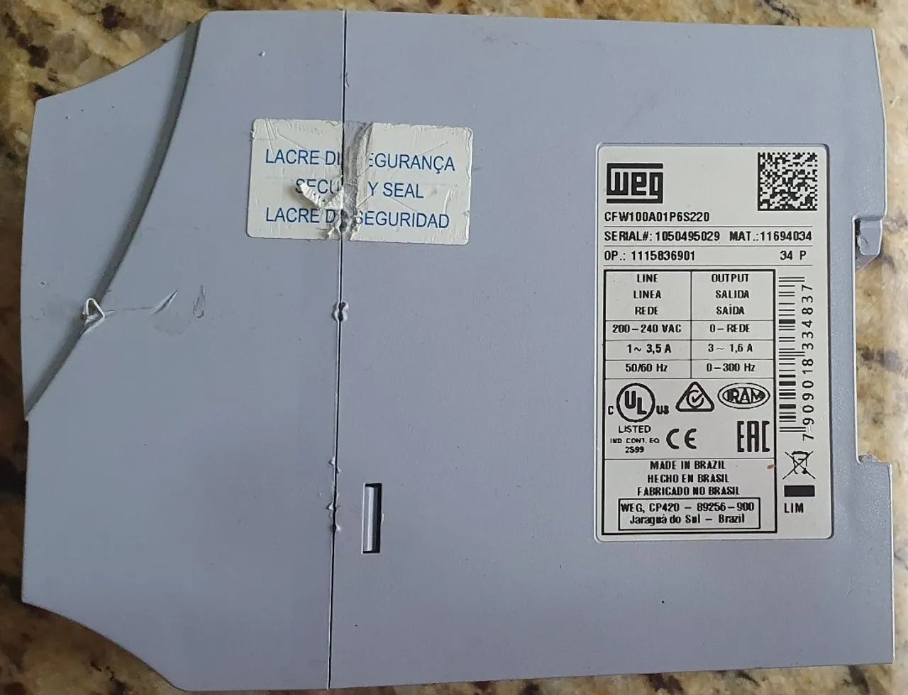 Inversor de Frequência Weg CFW100A01P6S220 - Foto 2