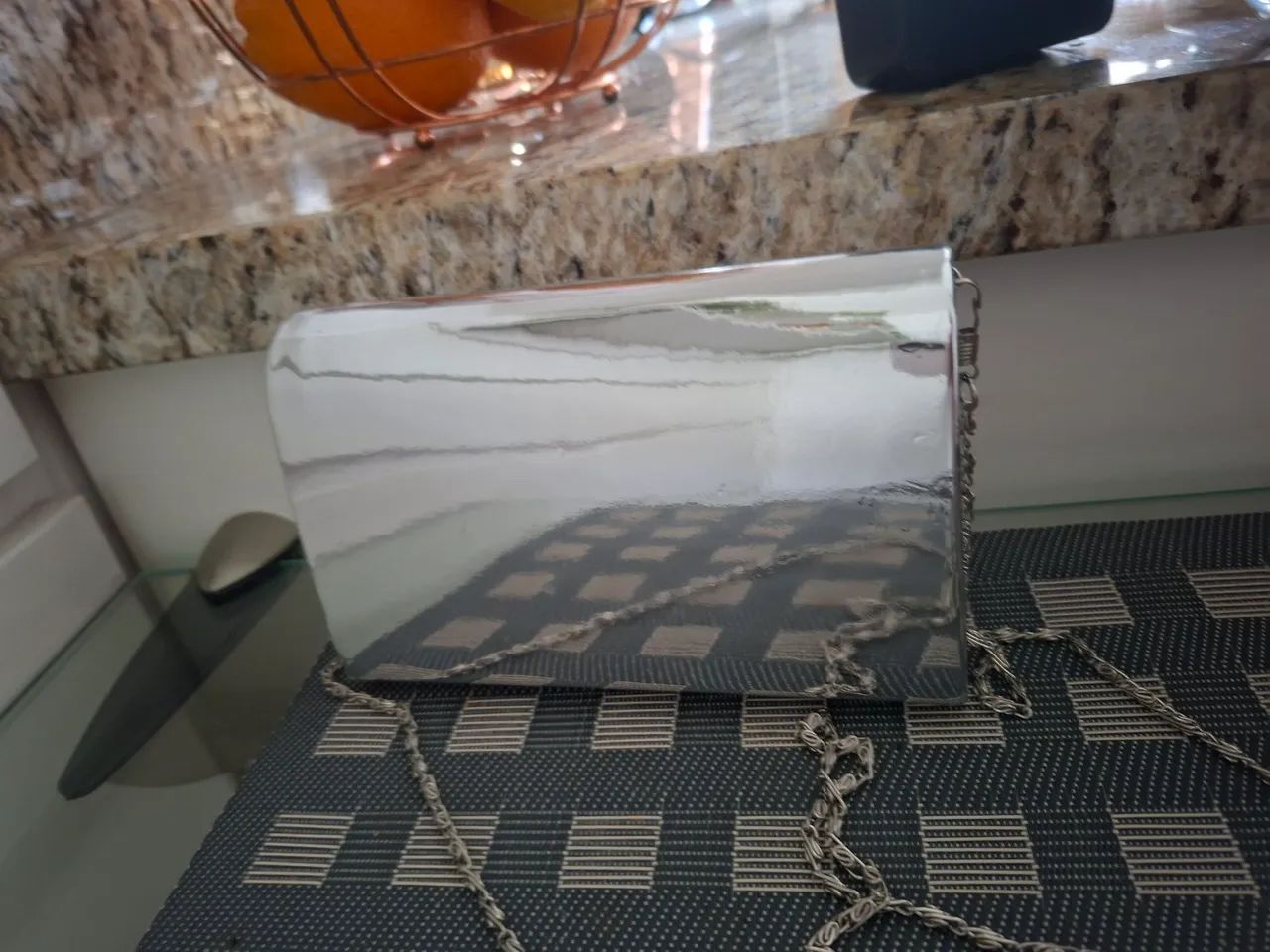 BOLSA CLUTCH PRATEADA - Foto 3