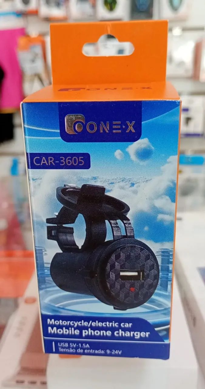 Carregador Universal Usb Para Moto - Novo 