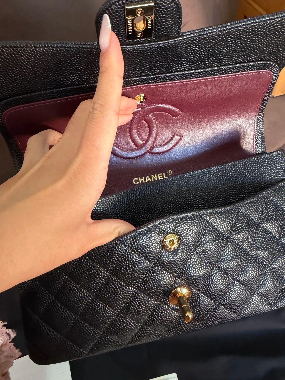 Bolsa Chanel jumbo flap preta nova - Foto 5