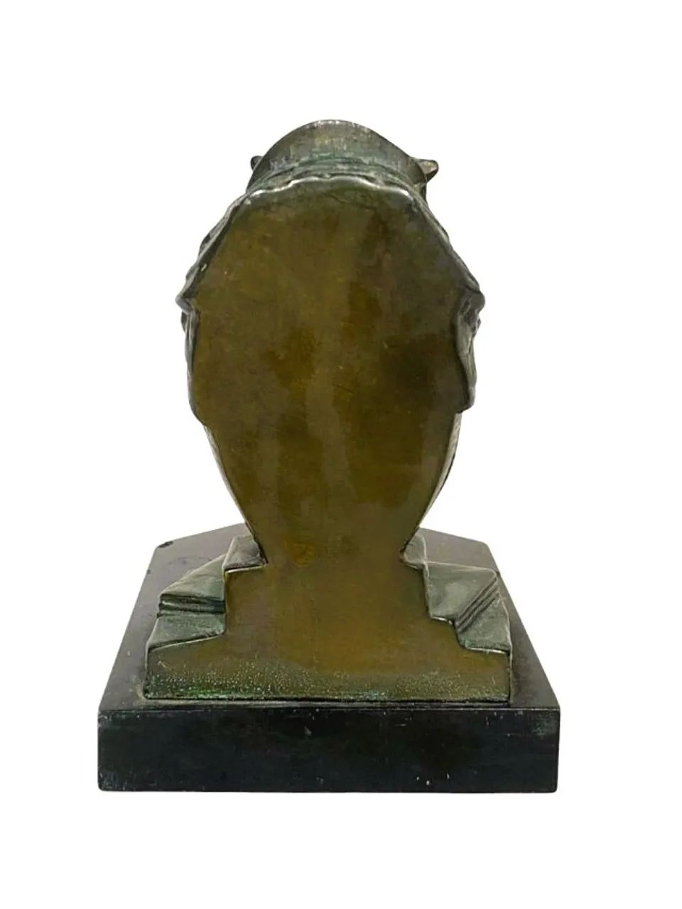 Antiga Escultura confeccionada Bronze dourado representando Coruja sobre livros *Descrição - Foto 5