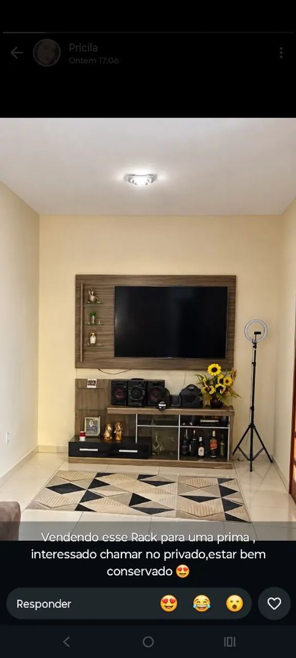Rack com painel 