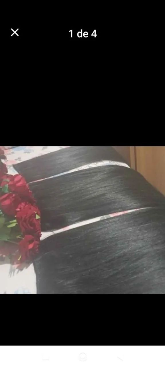 Cabelo humano vitaminado 