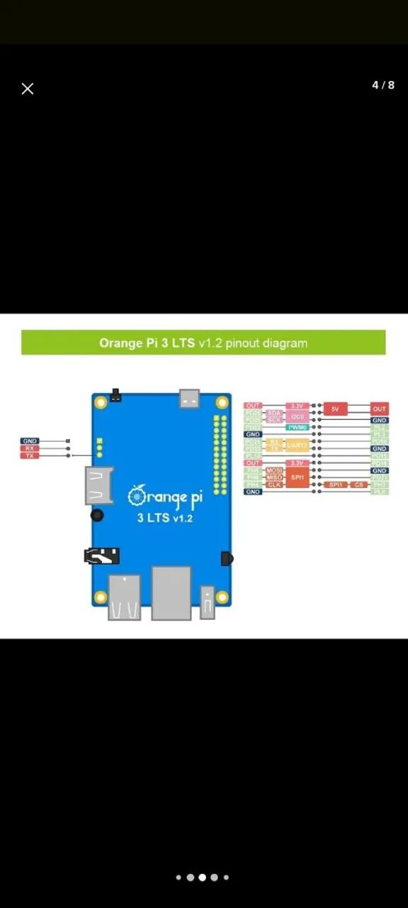Orange pi3 2gb mini-computador (eletrônica, programação e automação) - Foto 6