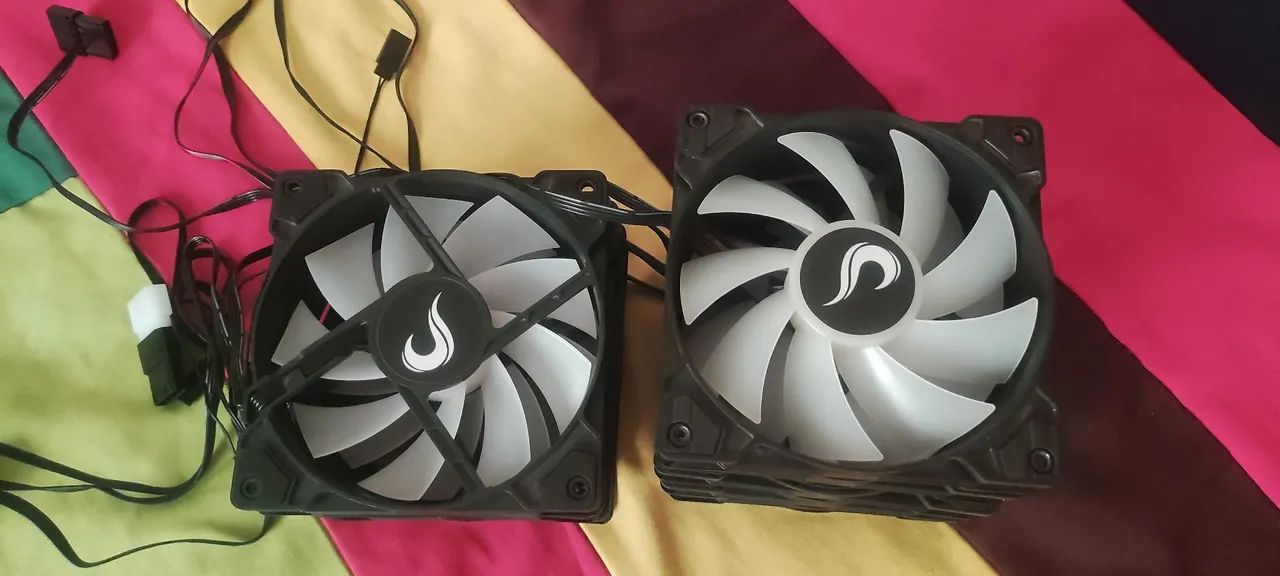 Kit 9 ventoinhas Risemode X argb - Foto 2