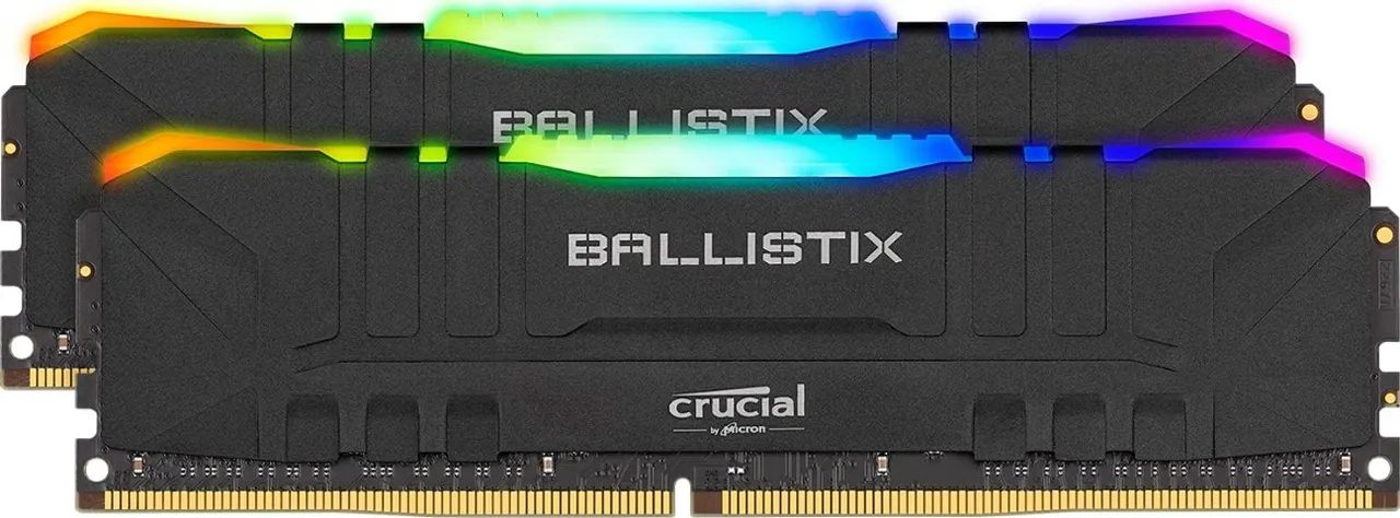 Memória PC | Ballistix | Black RGB | 16GB 3200 | (2X8GB) |  CRUCIAL | BL2K8G32C16U4BL | 64 - Foto 3