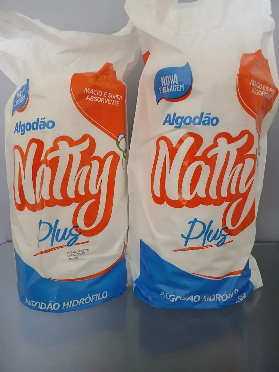 Algodão de 500g 30 reais cada pacote