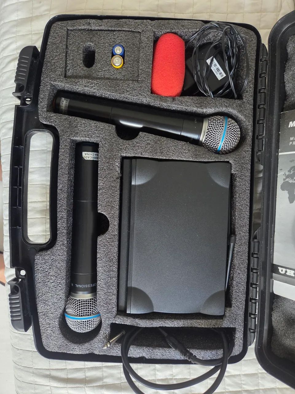 Caixa e Microfones