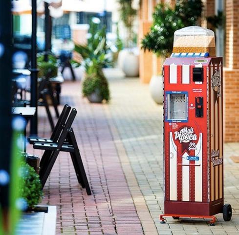 Máquina automática de venda de Pipoca