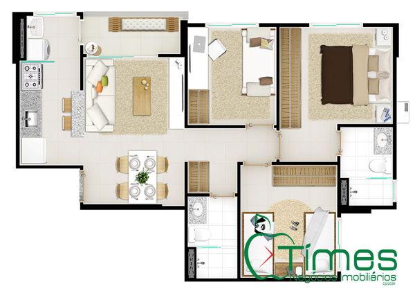 Apartamento com 3 quartos - Bairro Setor Pedro Ludovico em Goiânia - Foto 13