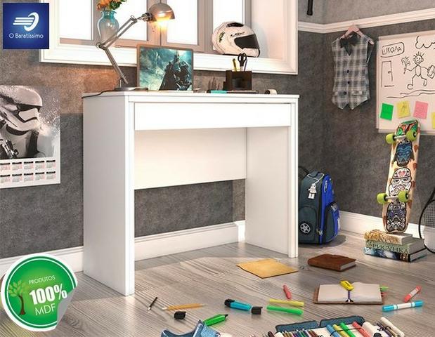 Escrivaninha 100% MDF com 01 Gaveta #FreteGRÁTIS* #Novo #Lacrado - Foto 2