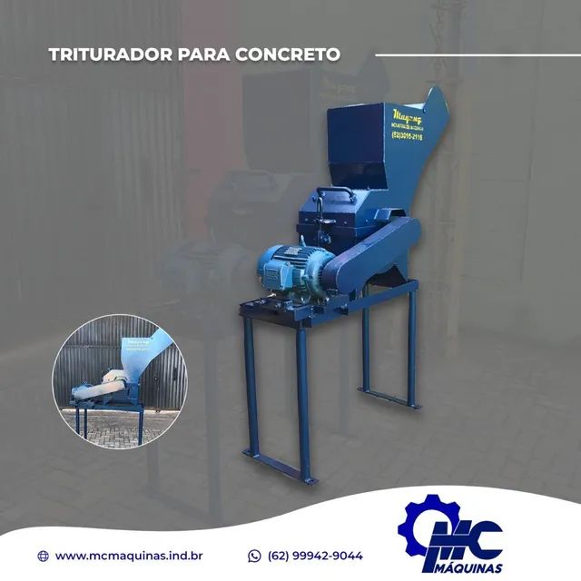 Triturador de concreto, triturador de blocos, canaletas e pisos de cimento  - Foto 5